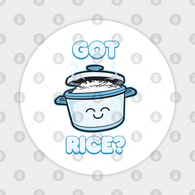 Got Rice? | Kawaii Rice Cooker Magnet by A Filipino Apparel Co.